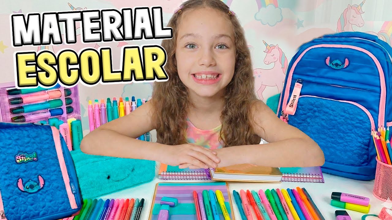 MEU MATERIAL ESCOLAR | Mochila, Estojo, Canetinhas e Muito Mais! 🦄🥰