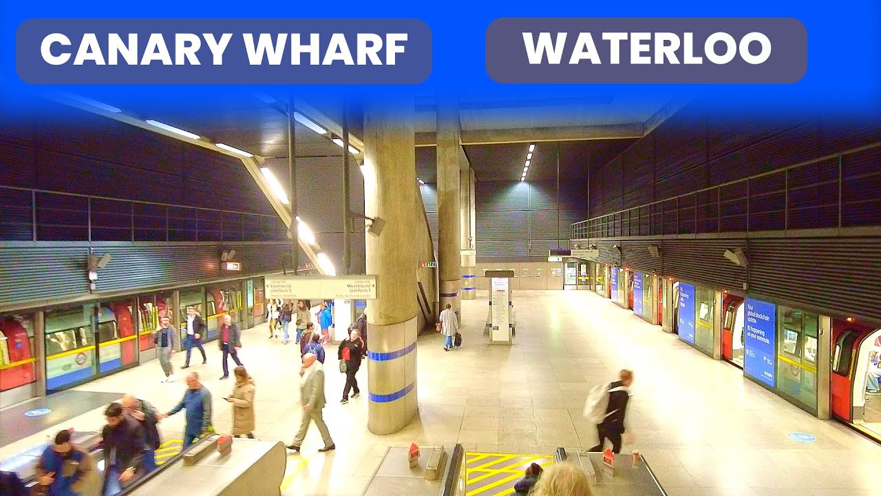 First Person Journey: Canary Wharf to Waterloo | Jubilee Line Journey | London Underground