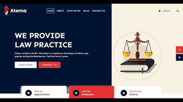 "Modern Atema Website Template | Free Download | HTML + CSS + Bootstrap"
