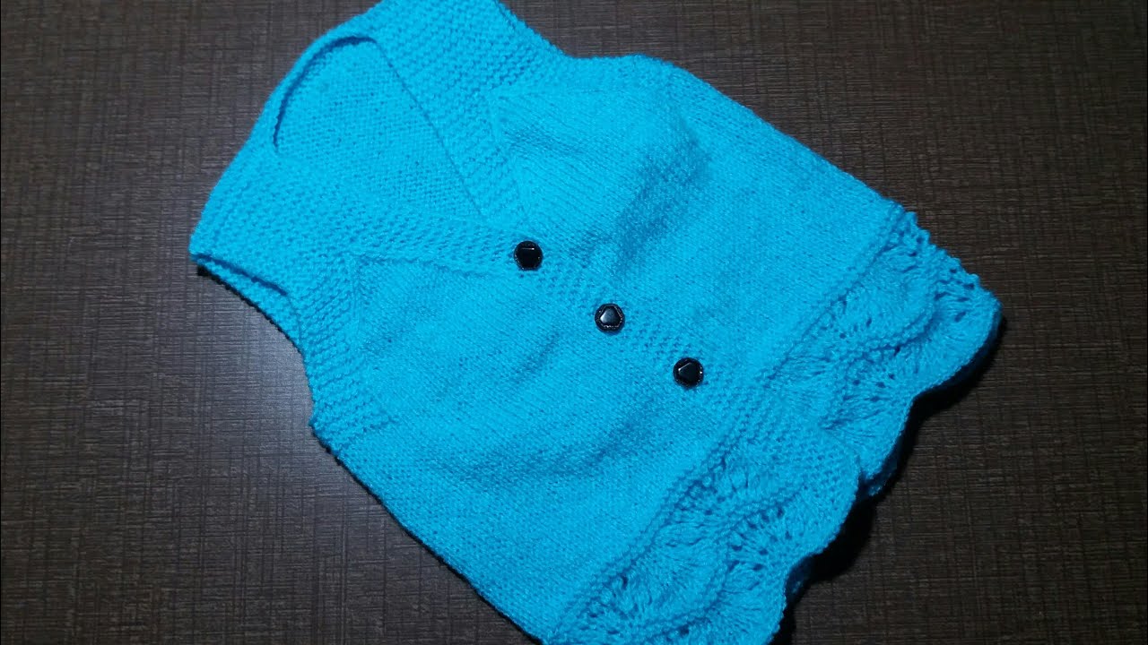 One piece jacket knitting design for kids YouTube