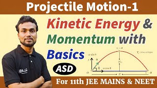 PM-1 | Momentum and Kinetic Energy of Ground to Ground Projectile Motion with Basic Concepts