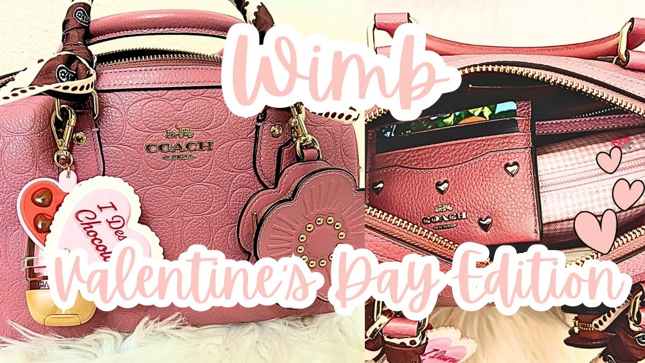 WIMB🩷ВЫПУСК КО ДНЮ СВЯТОГО ВАЛЕНТИНА 💝🍓КОЖАНЫЕ КРОССОВКИ COACH ROWAN С ИЗОБРАЖЕНИЕМ ПИОНА🩷