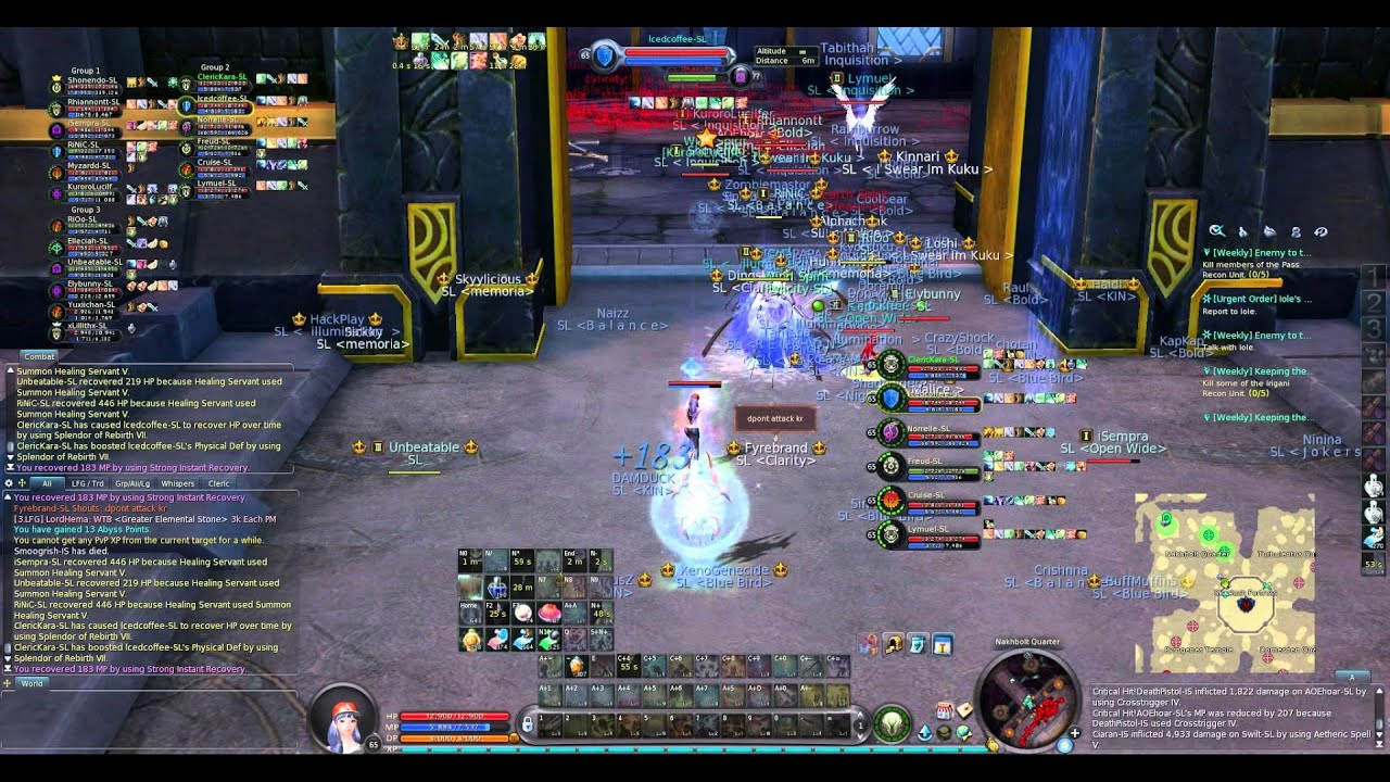 Aion US 4.7 Siel - Panesterra Siege Gameplay Cleric - (Nov 23 2014 ...