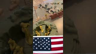 USA 🇺🇸 playing with army men 💪🏻 #usa #kids #boy #tough #military #veteran