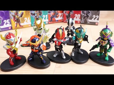 1体650円の仮面ライダー鎧武フィギュア！食玩 コンバージモーション4 全7種レビュー！電王・ゼロノス・バロン・龍玄・斬月！