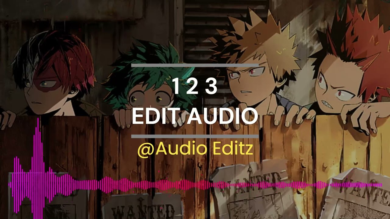 1 2 3 EDIT AUDIO YouTube 1-2-3-edit-audio-youtube