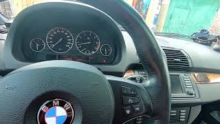 BMW X5 E53 - Омыватель фар с клавиши интенсива.