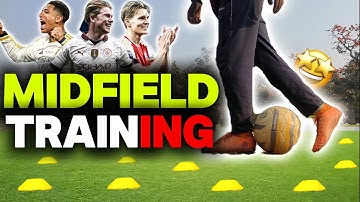 5 Training Drills For MIDFIELDERS |FiveSimple Midfielder Exercises
