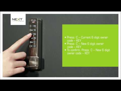 How to change the owner code on a Digilock SOLA lock Code Managed