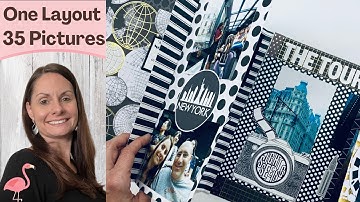 Scrapbook Flip Pages: The Tour, NYC Bus Tour Interactive Layout