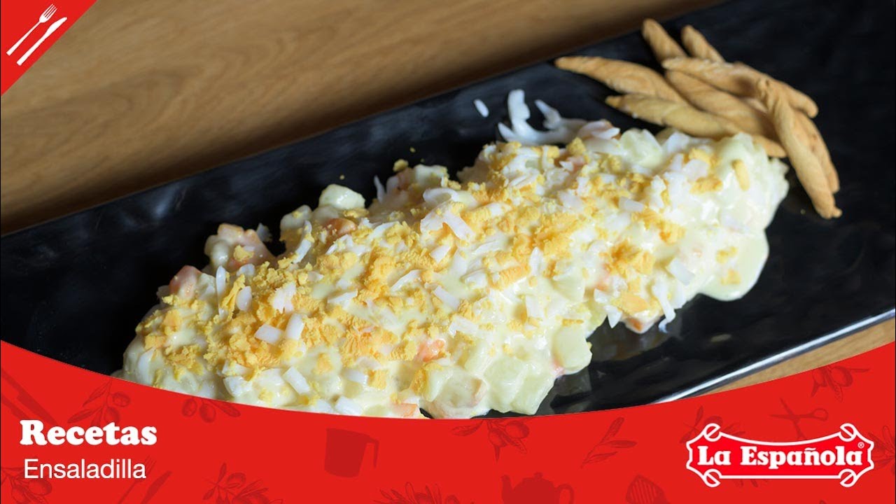 Ensaladilla Rusa CASERA 🍴 Recetas La Española Aceites - YouTube