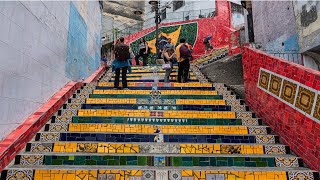 Escadaria Selarón Rio De Janeiro Brasilien Südamerika 4K