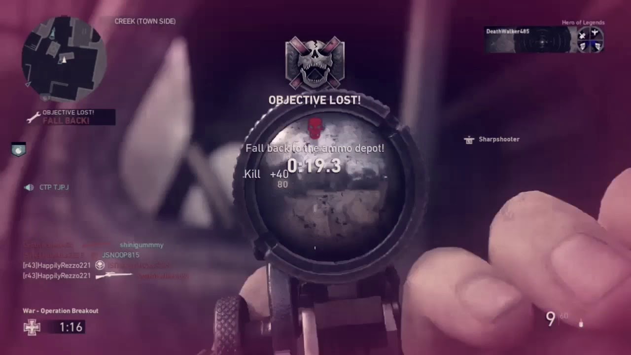 No scopes! ( cod ww2 gameplay) - YouTube