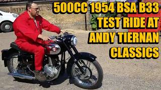 1954 BSA B33 500cc at Andy Tiernan Classics #09624BSA
