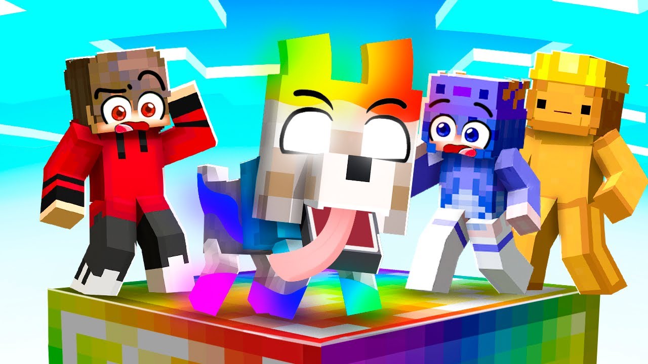 Fingí ser Un PERRO BEBÉ OP en un CHUNK de Minecraft!