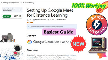 Setting Up Google Meet for Distance Learning | With Explanation Guide |#GSP980 |#qwiklabs #arcade