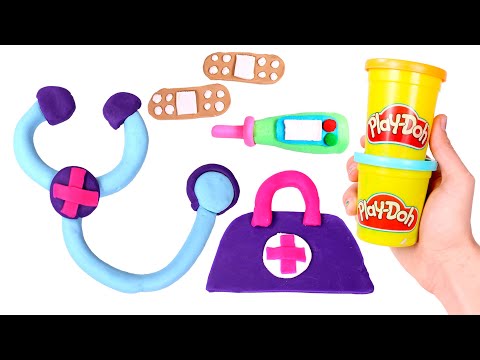 Crea un maletín de DOCTOR con PLAY DOH ‍⚕️‍⚕️ Manualidades para niños