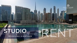 Fully Furnished Studio | High Floor | 15 Northside, Business Bay