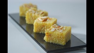 Badami Rava Burfi | Cooksmart | Sanjeev Kapoor Khazana