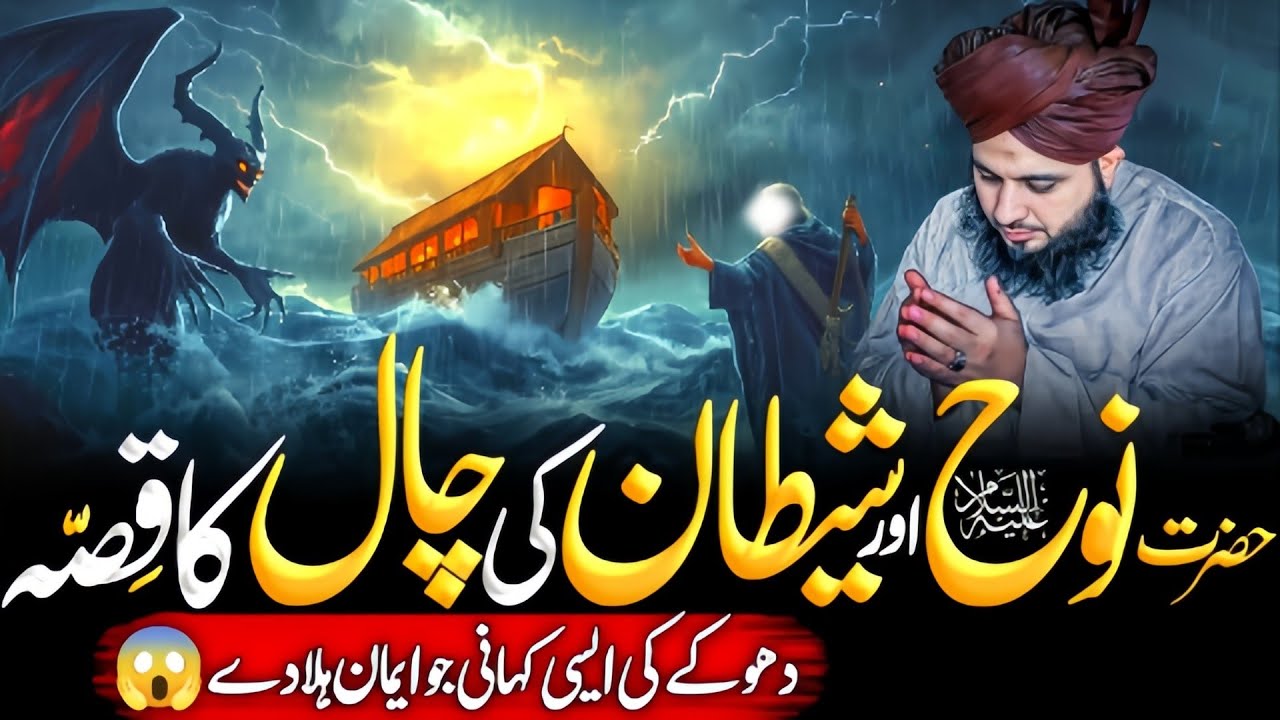 Hazrat Nuh {A.S} Aur Shaitan Ki Chaal😱 Ka Dil Dehla Dany Wala Qissa | Ajmal Raza Qadri