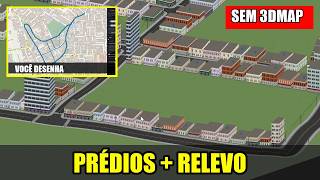 MAP with BUILDINGS and TERRAIN for Proton Bus (generated without 3DMAP) screenshot 3