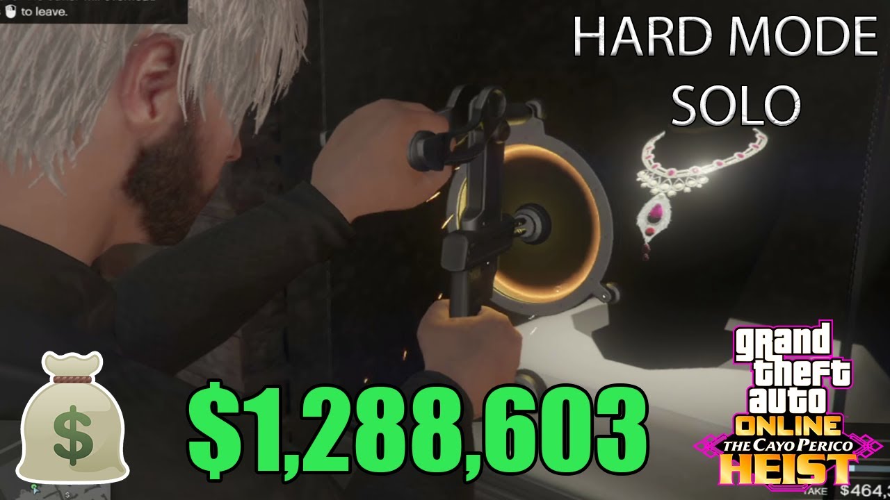GTA Online The Cayo Perico Heist [Solo] Ruby Necklace [Part 2] YouTube