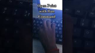 Open Paint with Run command _ mspaint #computer