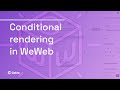Show or hide content based on user auth status in WeWeb
