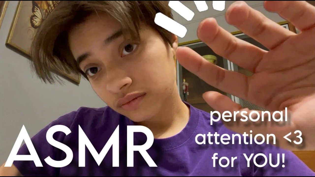 ASMR personal attention & touching YOUR face ❤️ | lofi + soft spoken