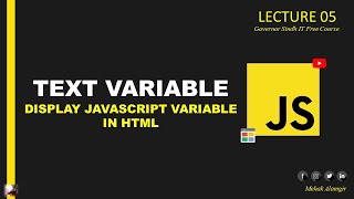 Details how to make a text variable in javascript |  types of text variable in javascript Guide