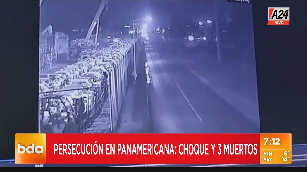 Video de la persecución y choque en la Panamericana: tres muertos I A24 ...