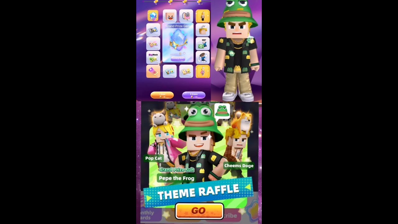 New Meme Theme Raffle [Blockman Go] #blockmango - YouTube