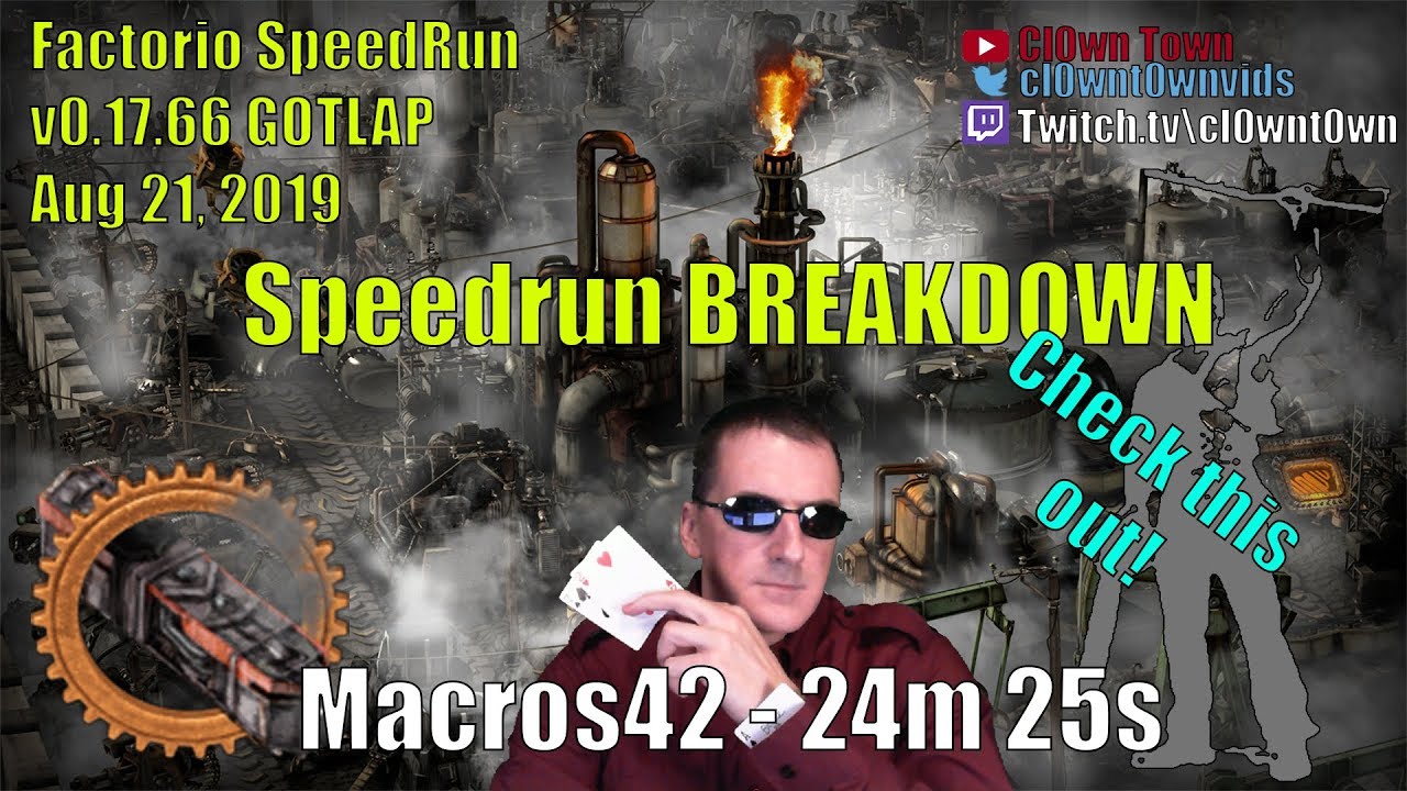 Factorio v17.60+ Speedrun Breakdown - Macros42 - Getting On Track Like ...