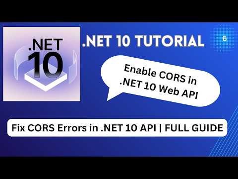 Fix CORS Errors in .NET 10 API | Full Guide (EnableCors & DisableCors)