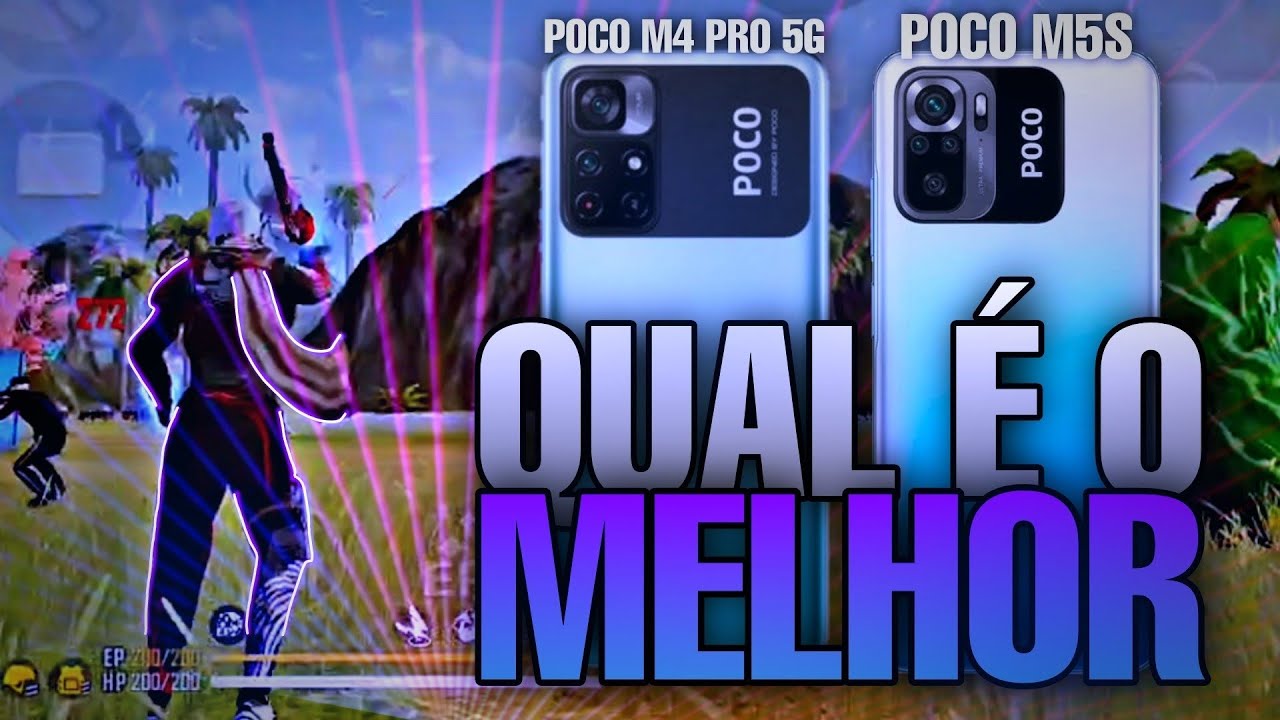 QUAL É O MELHOR CELULAR PARA JOGAR FREE FIRE, POCO M5S OU POCO M4 PRO ...