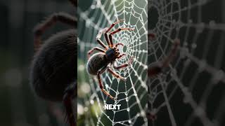 Why Don't Spiders Get Stuck in Their Own Webs 🕷️#spiderfacts #animalfacts