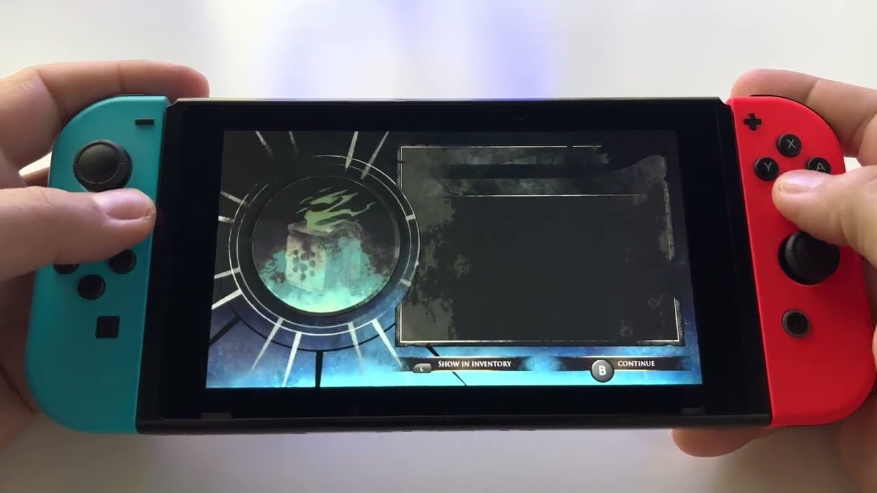 Shattered: Tale of the Forgotten King - Nintendo Switch handheld gameplay
