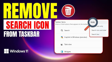How To Remove Search Icon From The Taskbar On Windows 11 PC | Hide Search Icon In Windows 11