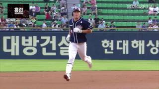 [2017 KBO 정규시즌] 시원하게 담장을 넘기는 류지혁의 시즌 2호! (08.04)