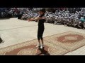 gymnastic  عرض جمباز (الجزء الاول)لبطلة مدرسة المنيب الاعدادية بنات فى الجمباز بسمة وليد فاروق