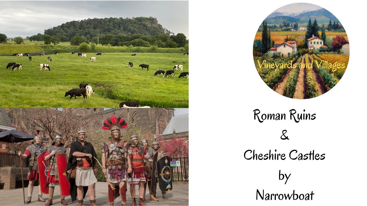We explore Roman Ruins and Cheshire Castles by Narrowboat! A slideshow - visit to Chester, UK