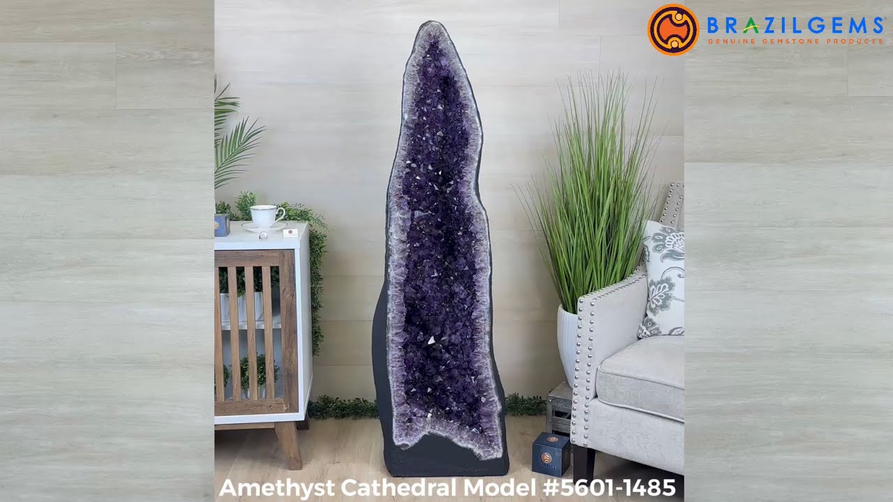 Large Brazilian Amethyst Cathedral by Brazil Gems® Model #5601-1485