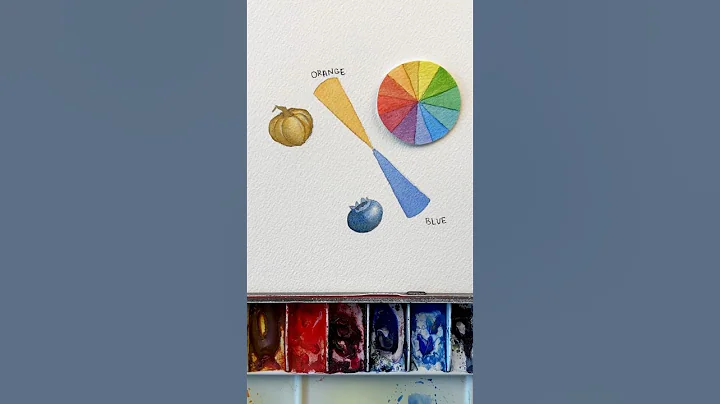 Complementary colors work in reverse to 🙌🏻 #watercolortutorial #watercolor #watercolorbeginner