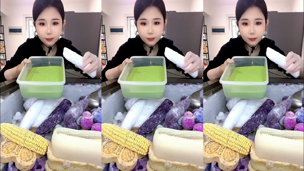 ASMR SHAVED ICE EATING YY