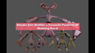 BSLIVE / Skin Modifier and Plasticity Parasolid Modeling Roo-X