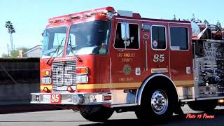 LACoFD Engine 85 & EST 85 Responding