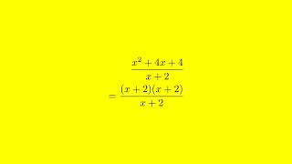 Simplify Rational Expression (x^2 + 4x + 4) / (x + 2) - Step by Step Guide