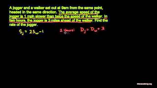 Systems and rate problems 3