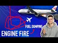 777 ENGINE FIRE direkt nach dem Start! FUEL DUMPING und Rückkehr! AeroNews