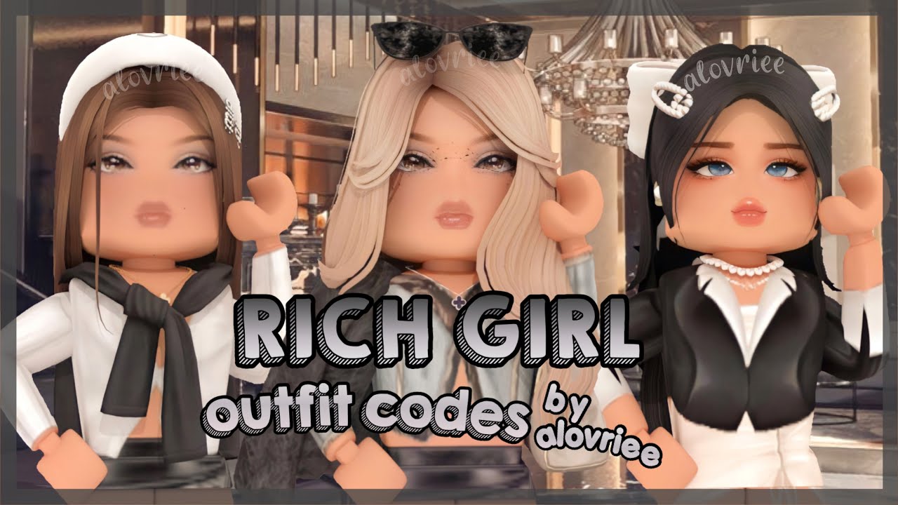 RICH GIRL ROLEPLAY OUTFIT CODES for berry avenue, bloxburg & brookhaven